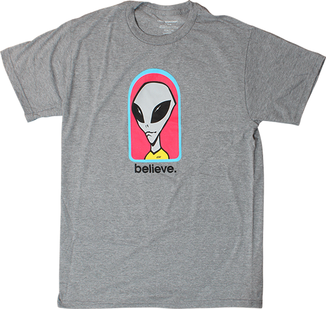 ALIEN WORKSHOP BELIEVE SS TSHIRT MEDIUM GRAPHITE HEATHER