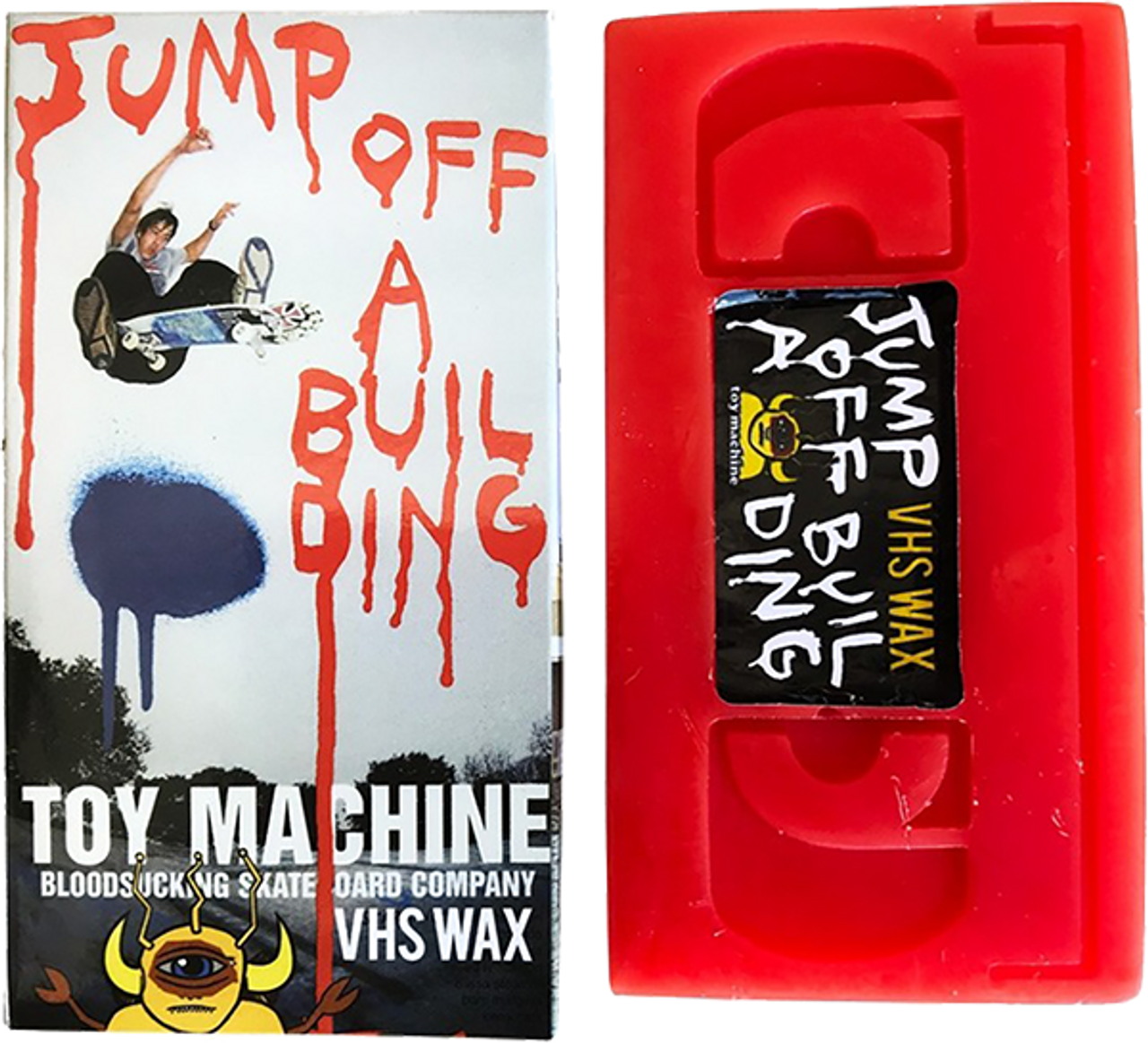 TOY MACHINE VHS WAX - JUMP OFF A BUILDING - RED