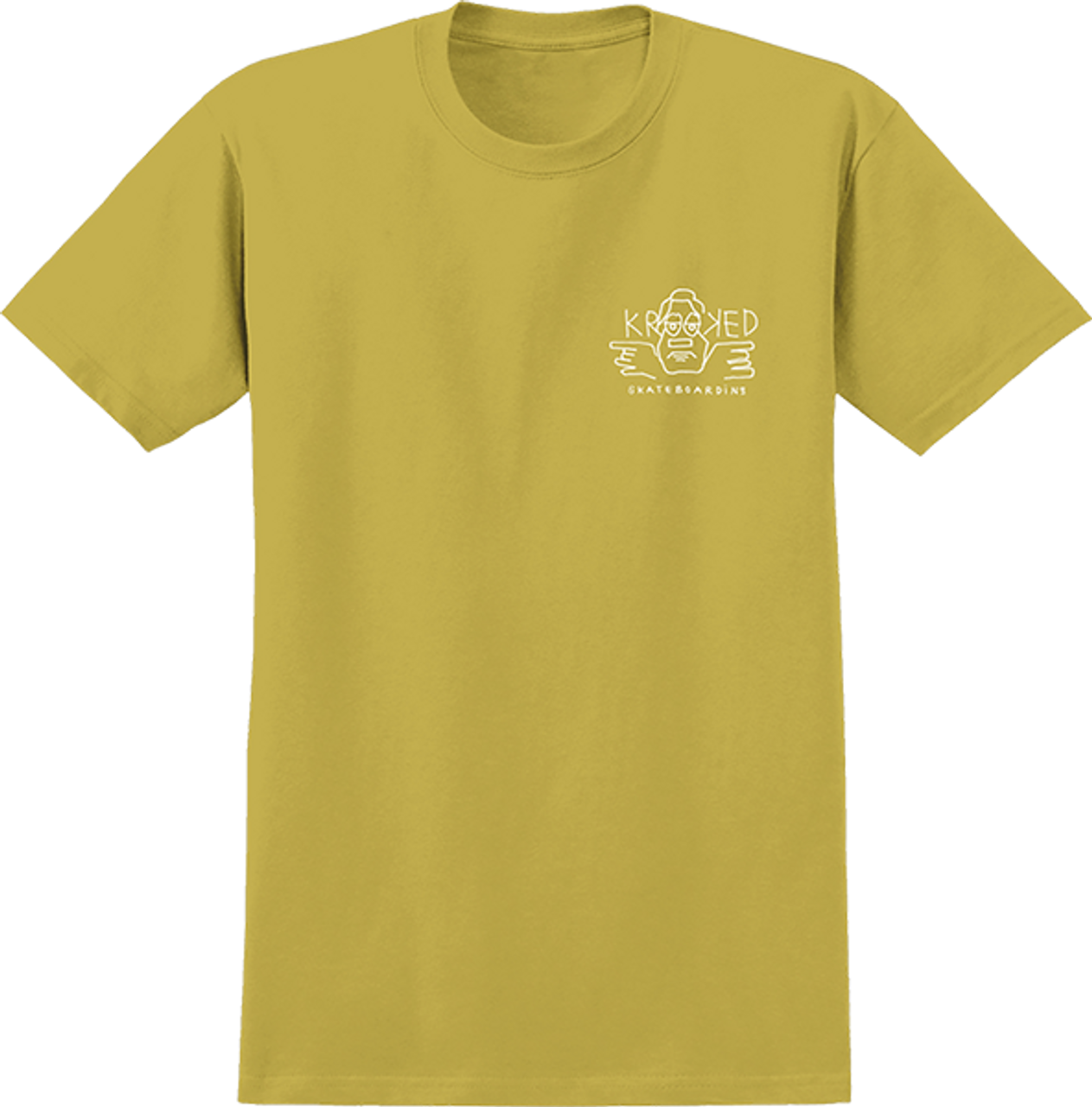 KROOKED ARKETYPE DUDE SS TSHIRT SMALL MUSTARD