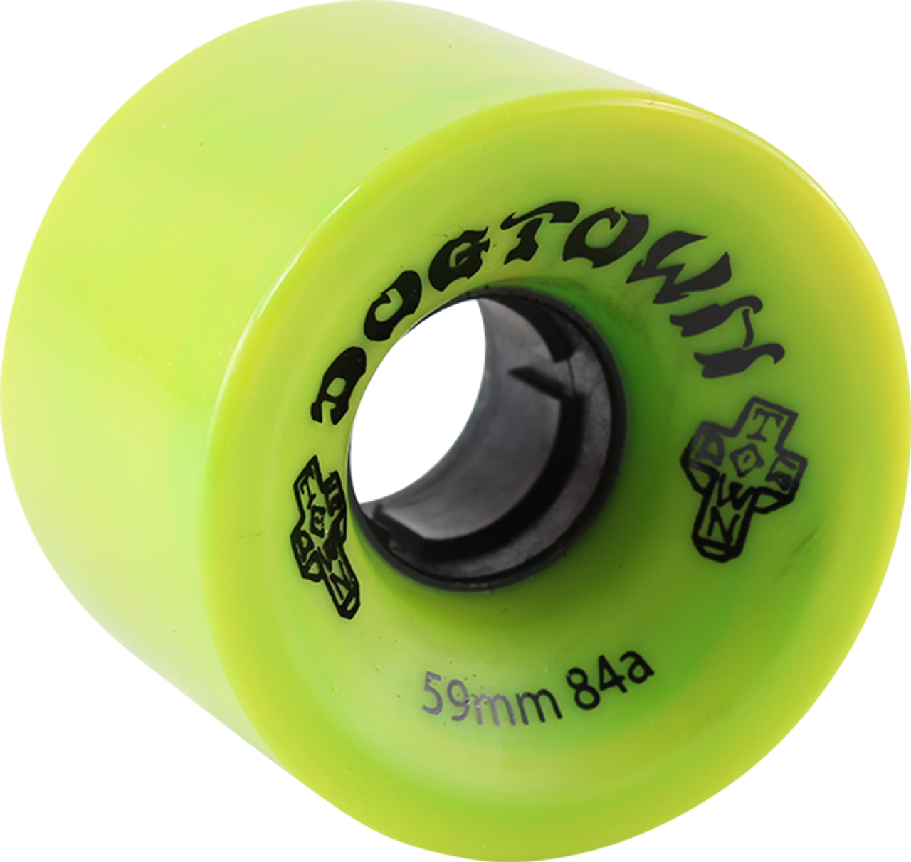 DOGTOWN MINI CRUISER 59mm 84a SWIRL YEL/GRN Wheels Set