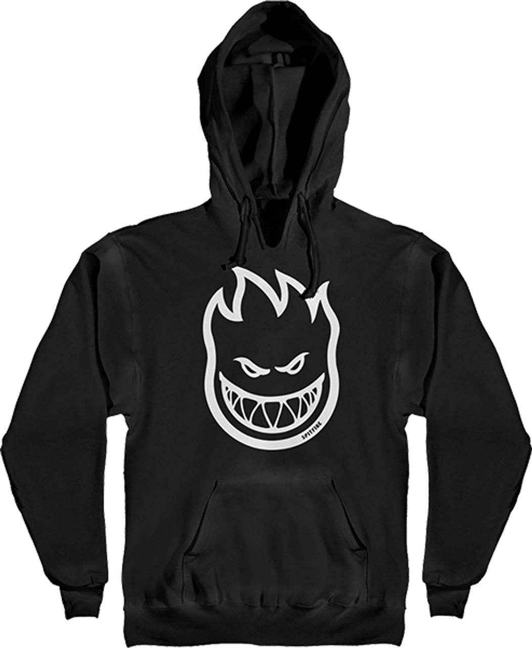 SPITFIRE BIGHEAD HOODIE SWEATSHIRT XLARGE BLACK/PIGMENT WHT