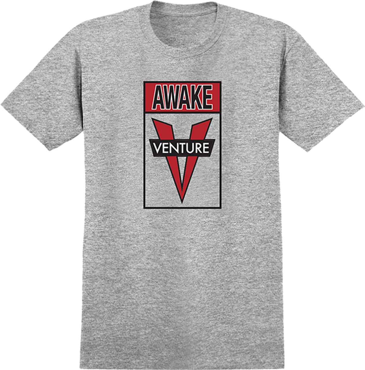 VENTURE OG AWAKE SS TSHIRT SMALL ATHLETIC HEATHER/BLK/RED