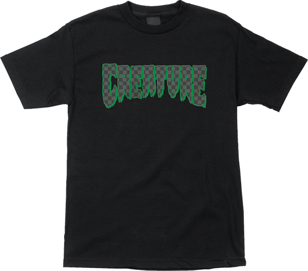 CREATURE LOGO CHECK SS TSHIRT XLARGE BLACK
