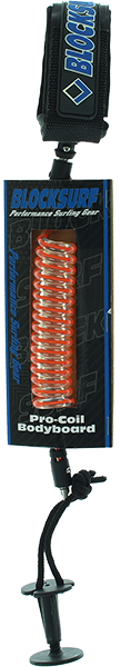 BLOCK SURF PRO COILED ORG BODYBOARD LEASH