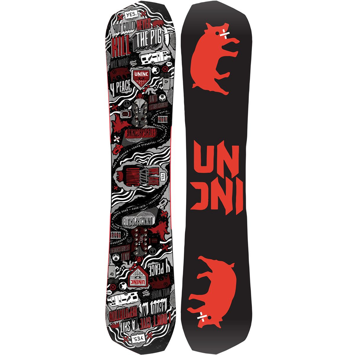 Yes Greats UNINC Snowboard 2020 Black Red 151