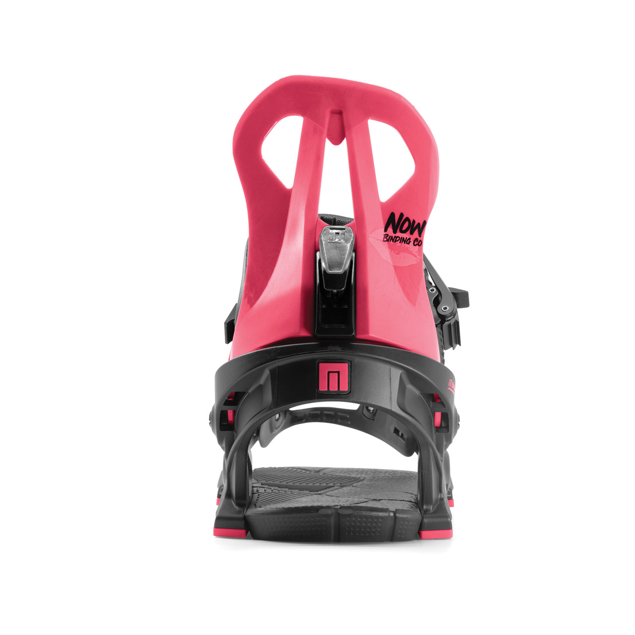 スノーボード NOW BRIGADA Now Brigada Womens Snowboard Bindings Ruby Pink Black