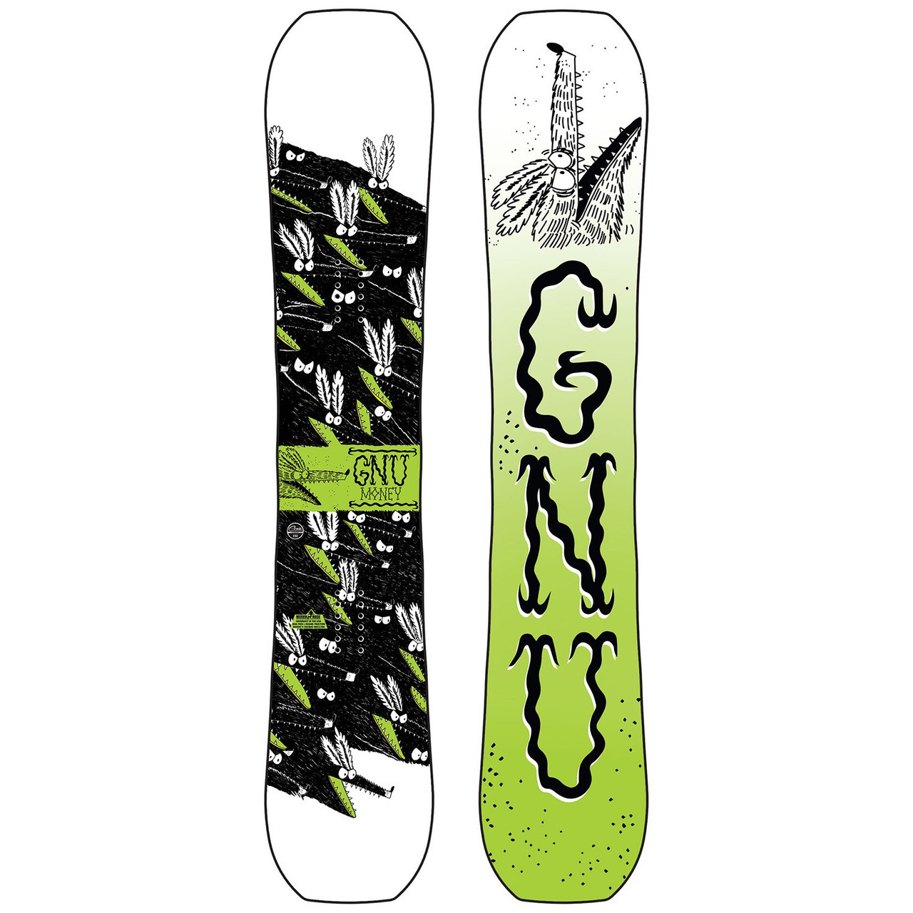 Gnu Money C2e 2020 Snowboard White 148 | Boardparadise.com