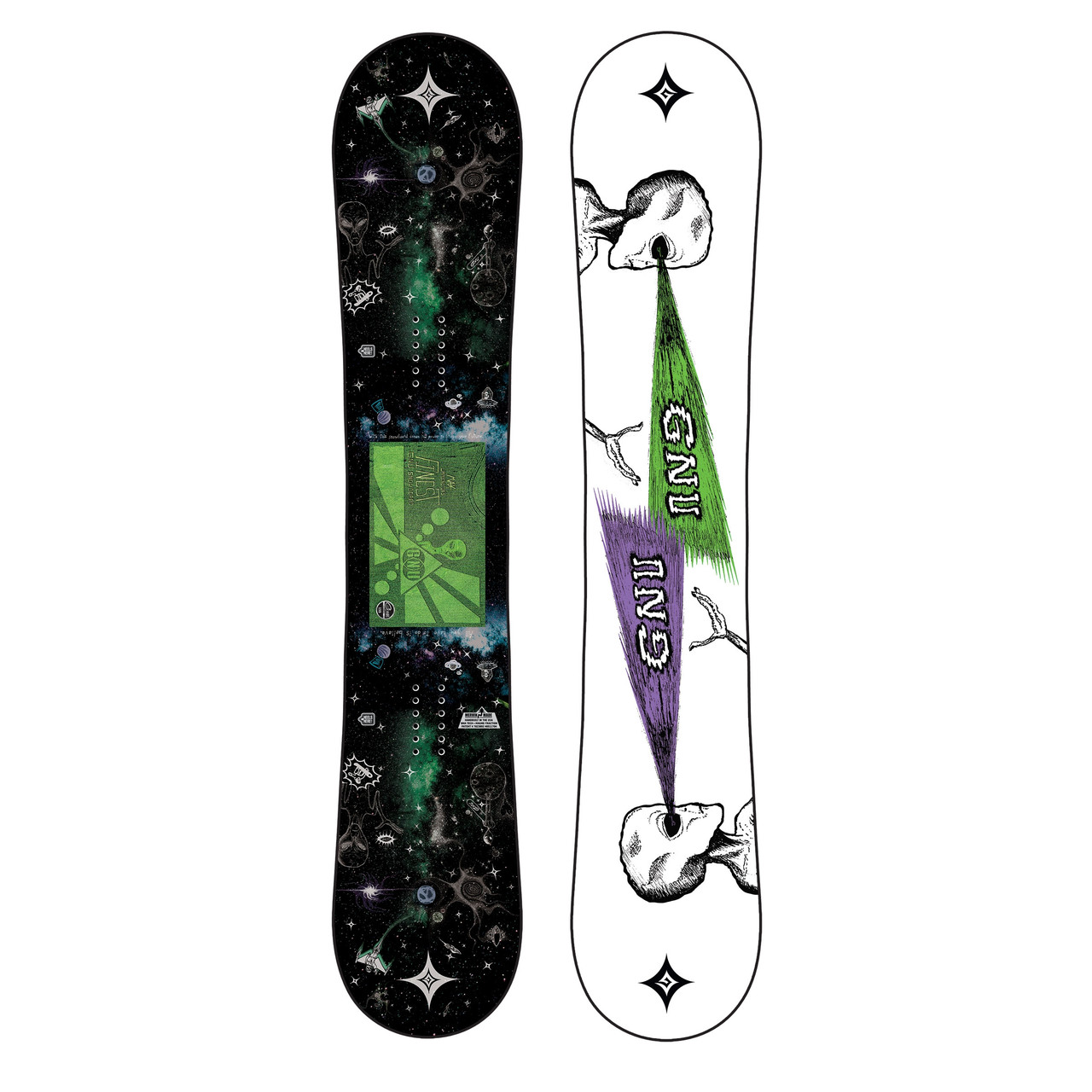Gnu Finest C2 2020 Snowboard Black 157 | Boardparadise.com