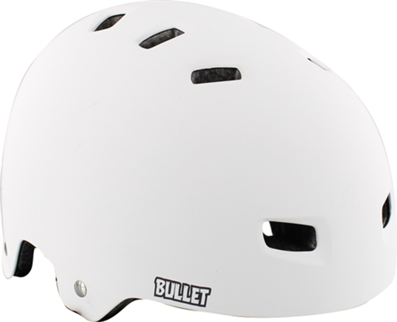 BULLET DELUXE SKATEBOARD HELMET S/M-MATTE WHITE CERTFIED