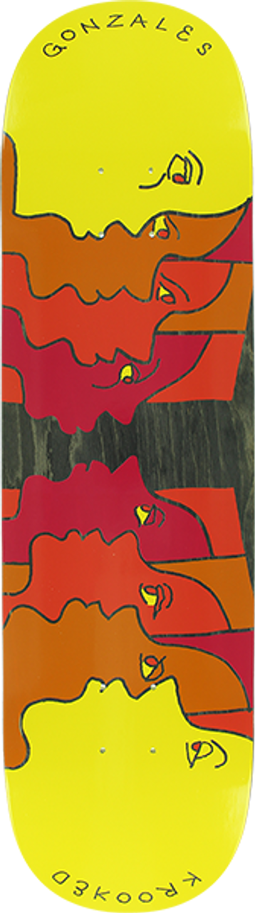 KROOKED GONZ FACE OFF SKATEBOARD DECK-8.25