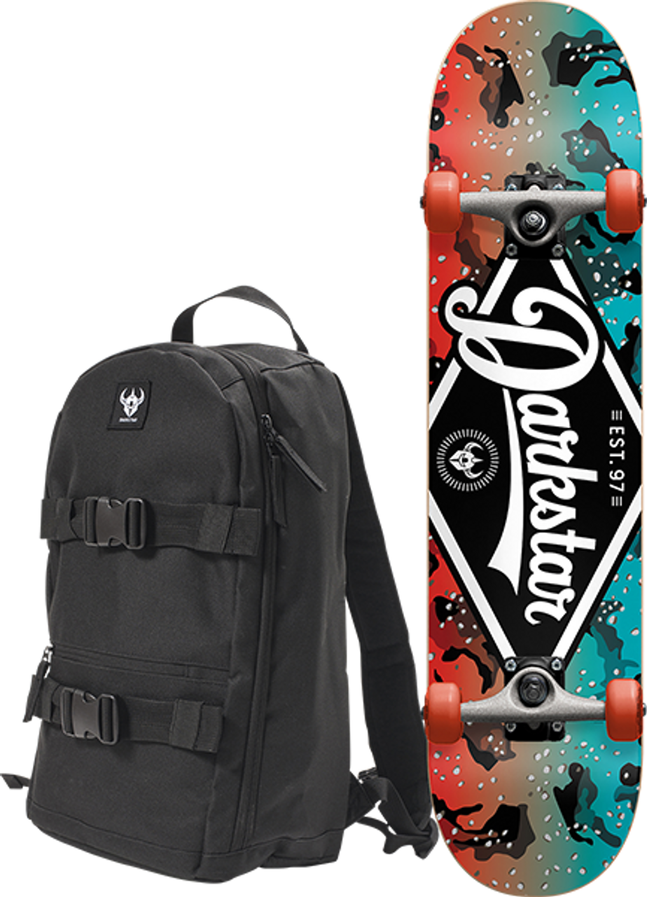 DARKSTAR RANGER SKATEBOARD COMPLETE/BACKPACK-7.0 RED/BLUE