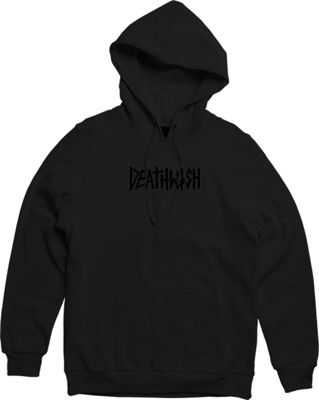 DEATHWISH DEATH TAG HOODIE SWEATSHIRT SMALL BLK/BLK