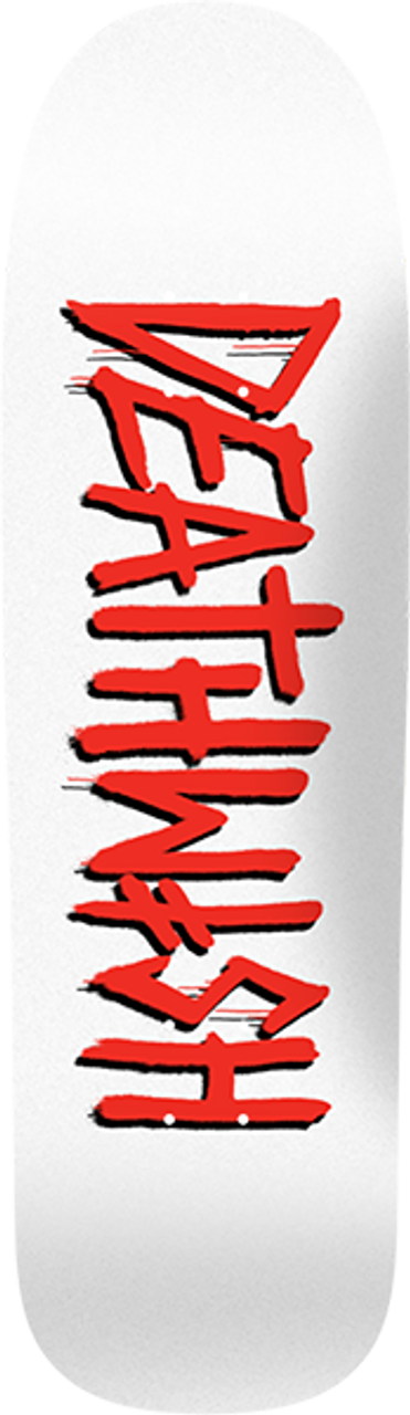 DEATHWISH DEATH TAG SKATE DECK-8.6x32 WHT/RED