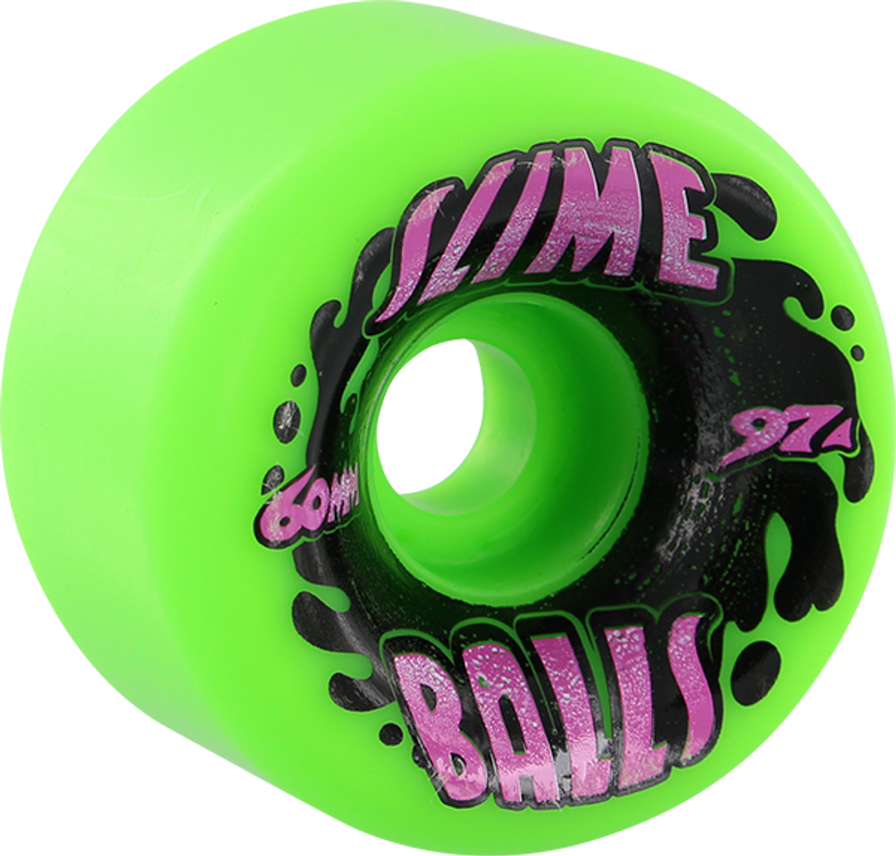 SANTA CRUZ SLIMEBALLS VOMITS SPLAT 60mm 97a NEON GREEN