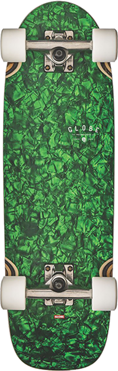 GLOBE OUTSIDER SKATEBOARD COMPLETE-8.25x27.12 GREEN PEARL