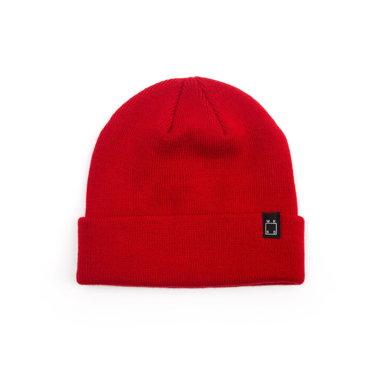 WKND Classic Cuff Beanie Red OneSize