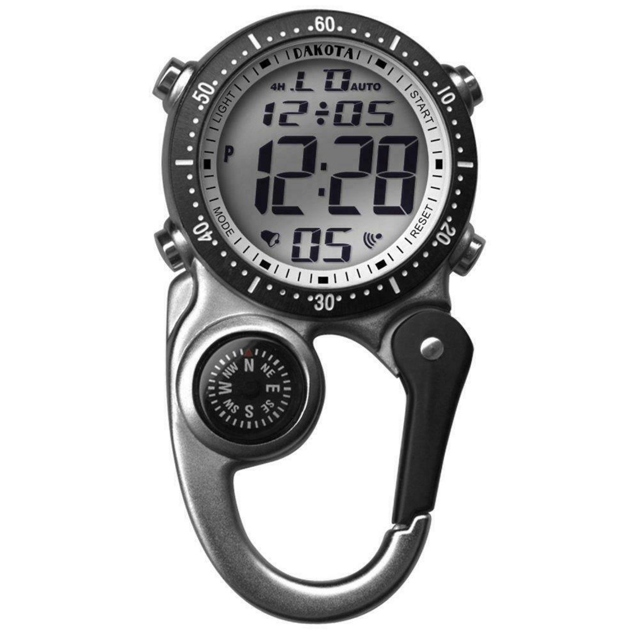 Dakota Digital Mini Clip Watch Silver Onesize