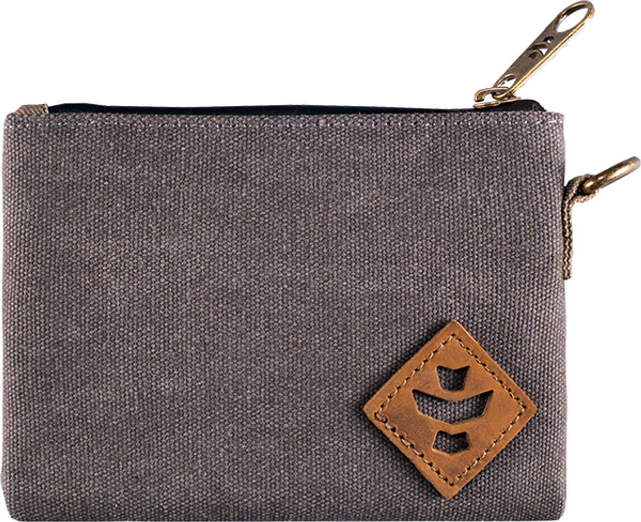 REVELRY MINI BROKER ZIPPERED MONEY BAG ASH