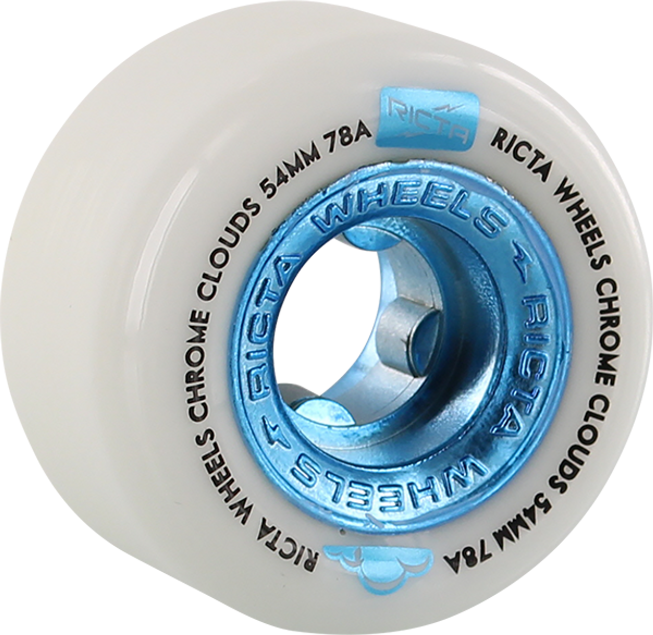 RICTA CHROME CLOUDS 54mm 78a WHT/BLU Wheels Set