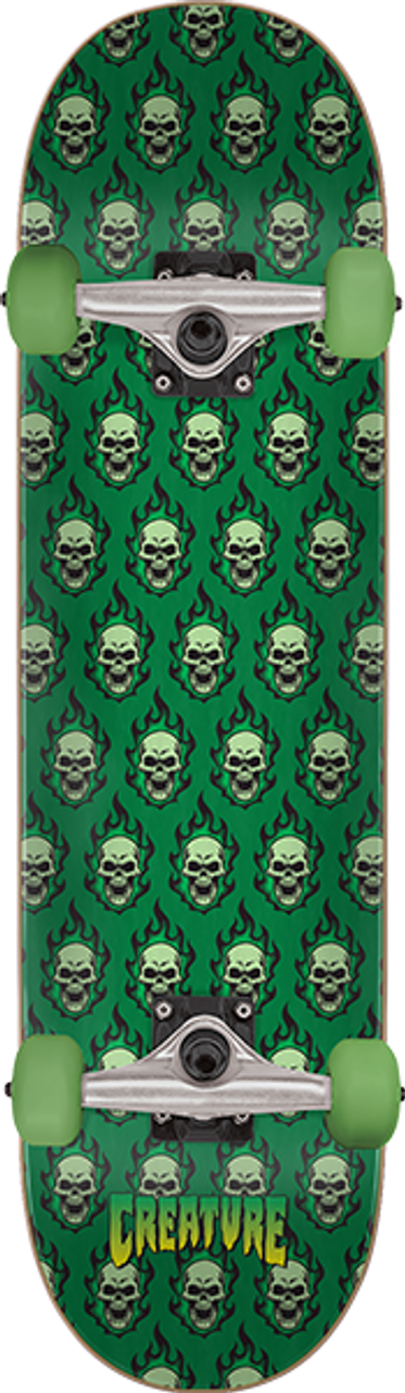 CREATURE BONEHEAD REPEAT SKATEBOARD COMPLETE-7.5 GREEN