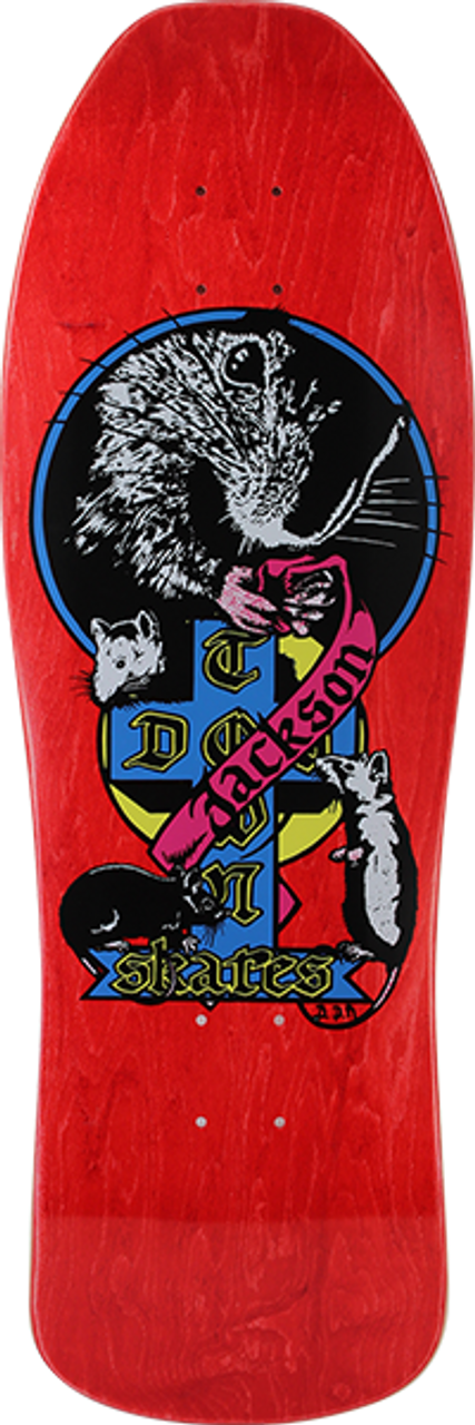 DOGTOWN JACKSON REISSUE DECK-10.25x30.51 RED STAIN