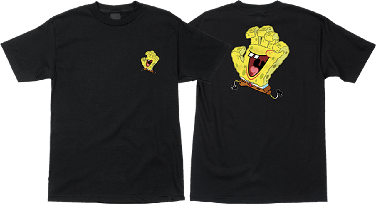 SANTA CRUZ SPONGEBOB HAND SS XLARGE BLACK