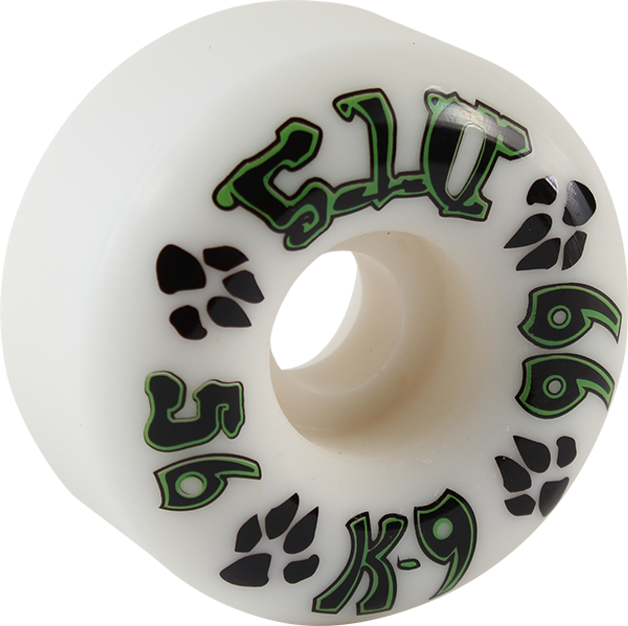 DOGTOWN K-9 56mm 99a WHITE Wheels Set