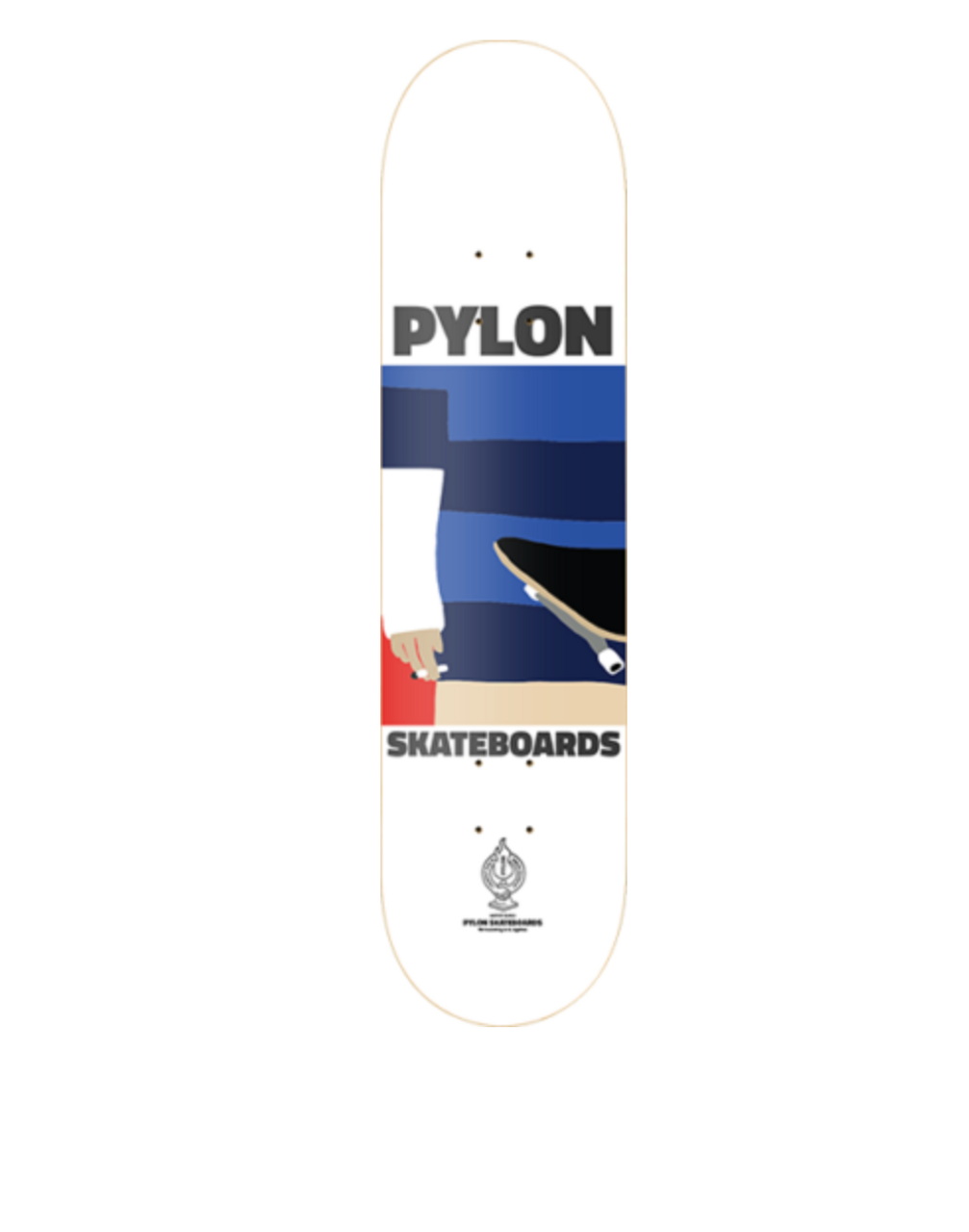 Pylon Walking Skate Deck Blue 8.75