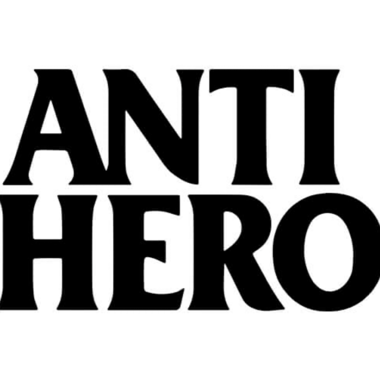 Anti Hero BlackHero Stacked Decal Black Solid 6 inch