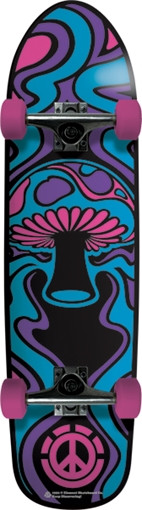 Element Shroom Blue Cruiser Skateboard Complete-8.37X31.25