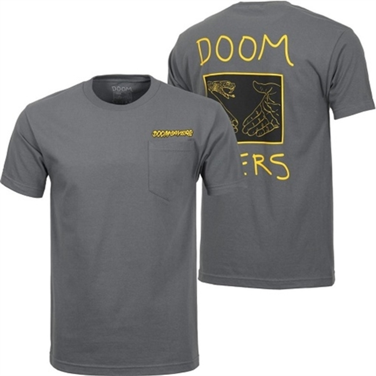 Doom Sayers Snake Shake Pocket Tshirt Charcoal