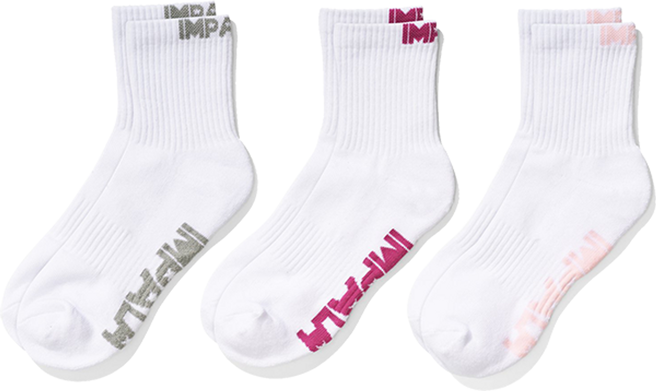 IMPALA 3PK SOCKS EVERYDAY WHT/ASST