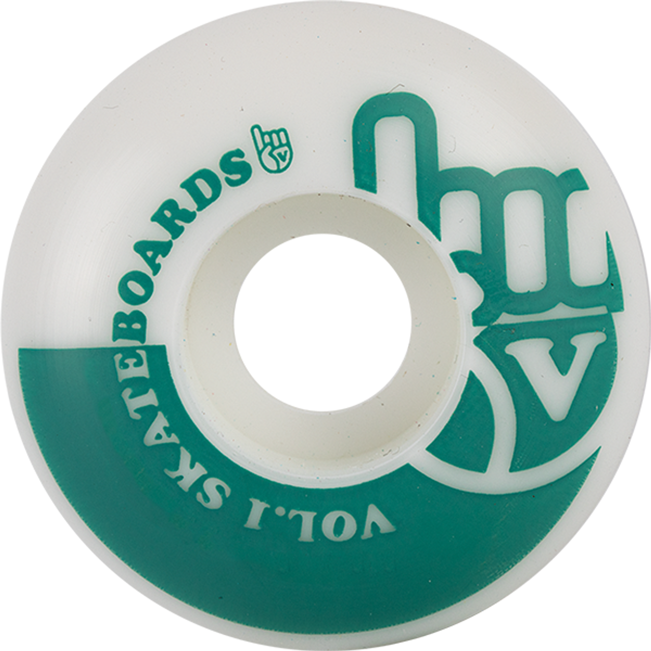 VOL.1 NO.1 53mm White/Teal WHEELS SET