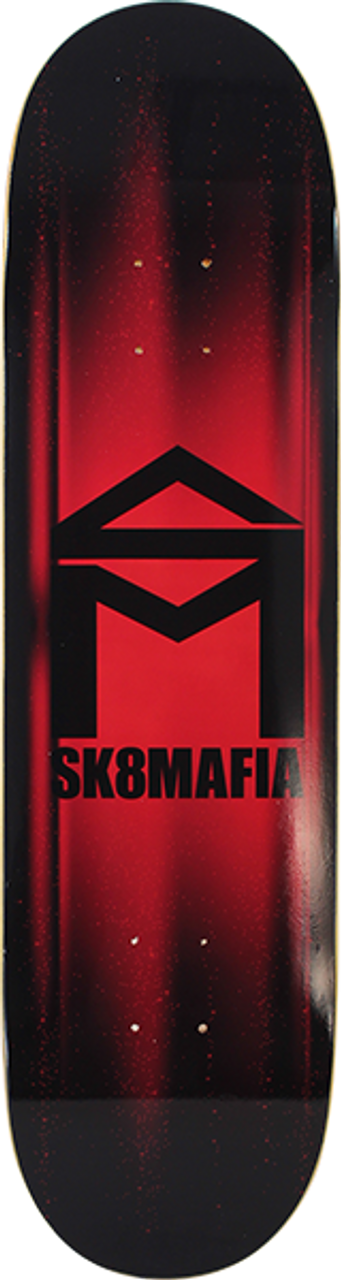 SK8MAFIA GLARE SKATEBOARD DECK-8.25 RED