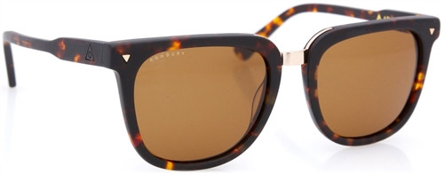 Ashbury Pistol Shades Sunglasses Matte Brown Tortoise OneSize