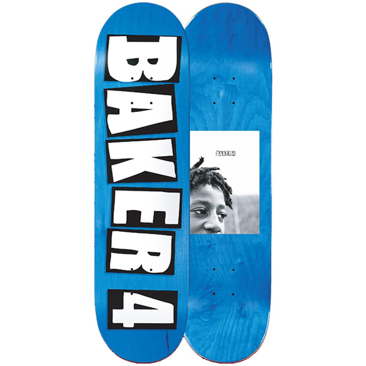 Baker Baker4 Skateboard Deck Blue Black White 8.38