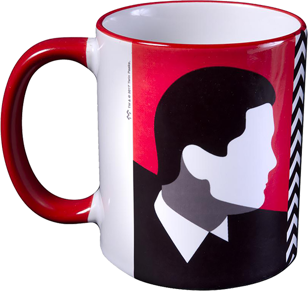 HABITAT TWIN PEAKS AGENT COOPER COFFEE MUG WHT/RED