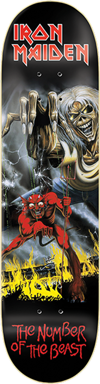 ZERO IRON MAIDEN THE NUMBER OF THE BEAST SKATEBOARD DECK-8.25