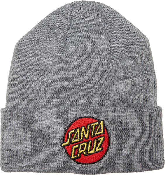 SANTA CRUZ CLASSIC DOT BEANIE LIGHT HEATHER GREY