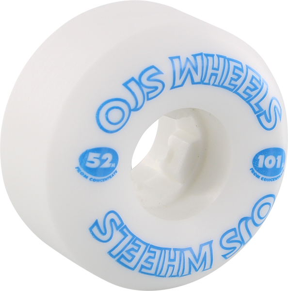 OJ FROM CONCENTRATE HARDLINE 52mm 101a WHT/BLU WHEELS SET