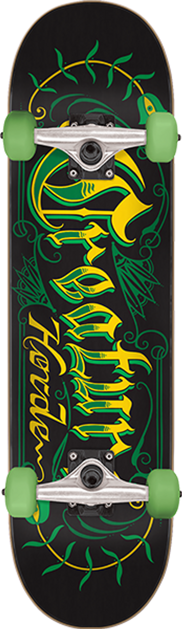 CREATURE HORDE SCRIPT SKATEBOARD COMPLETE-8.0 BLK/GRN/YEL