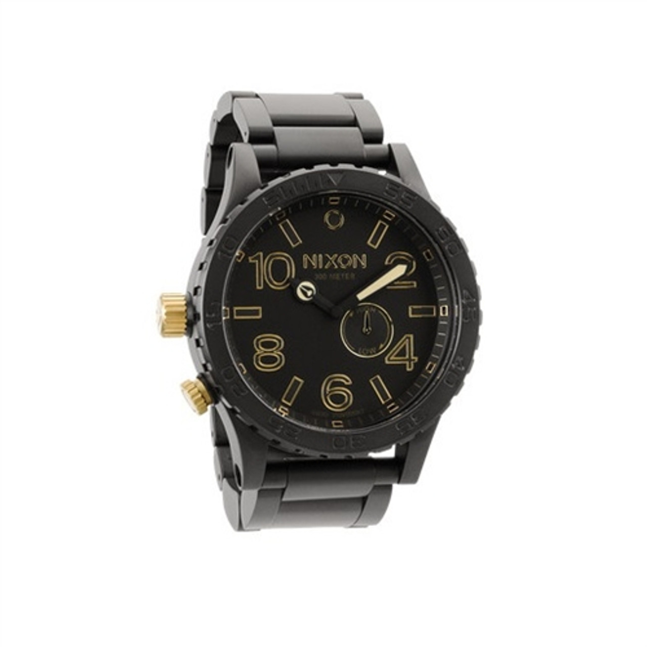 NIXON 51-30 Tide Matte Black Gold Watch