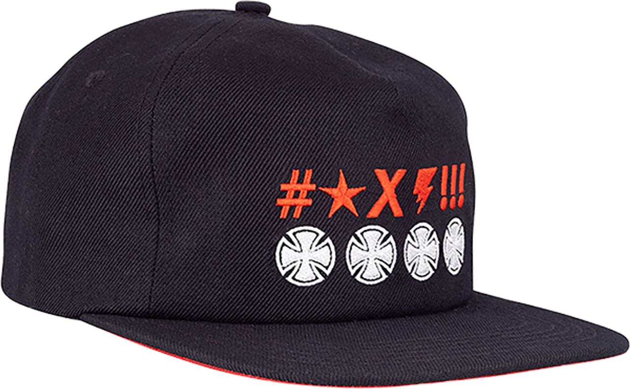 INDEPENDENT ANTE CROSSES HAT ADJ-BLACK