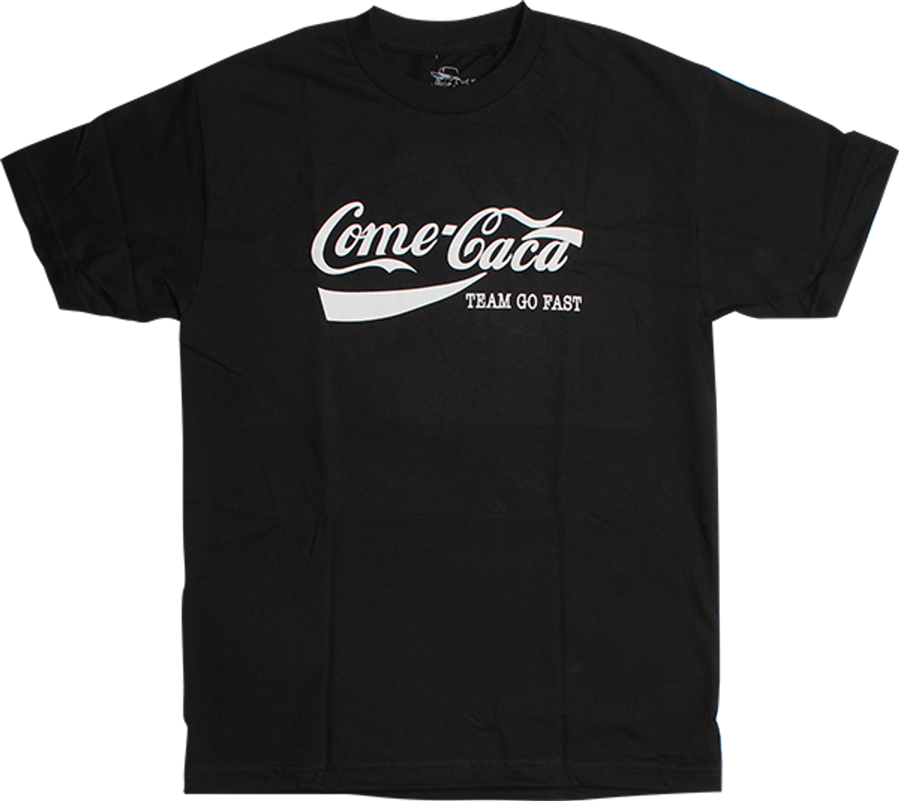 HARD LUCK COME CACA SS TSHIRT LARGE  BLACK