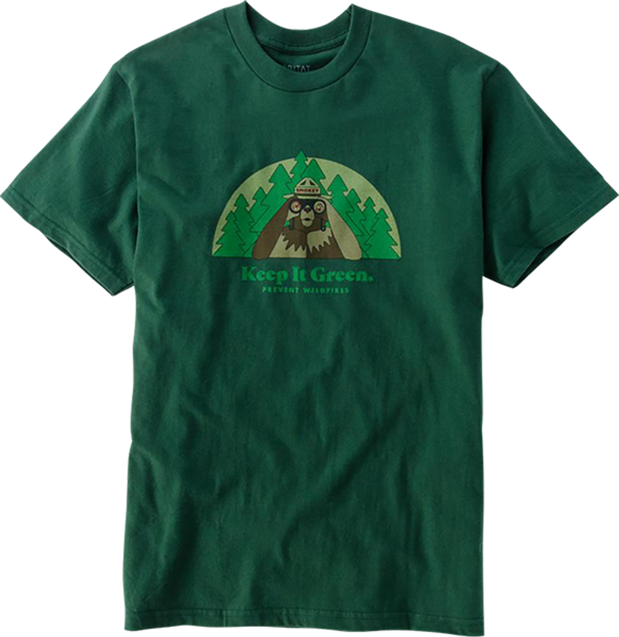 HABITAT SMOKEY BEARNOCULARS SS TSHIRT MEDIUM FOREST GREEN