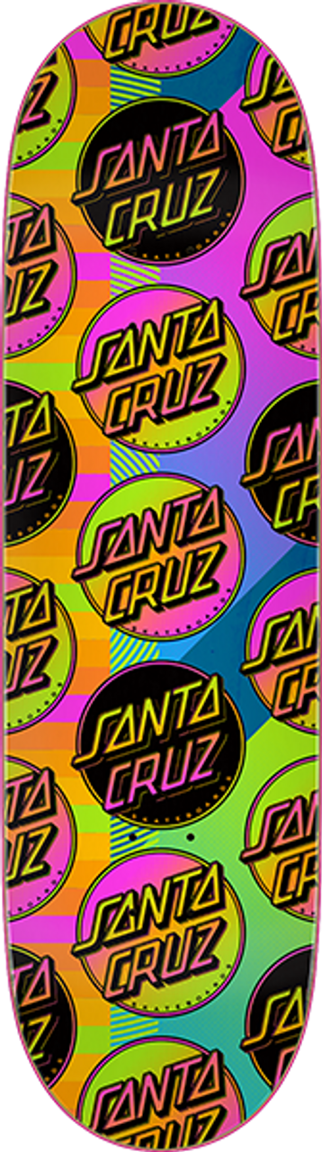 SANTA CRUZ AFTERGLOW MULTIDOT SKATEBOARD DECK-9.0 vx