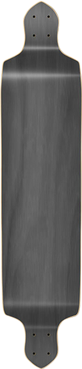 PUNKED DROP-DOWN BLANK SKATE DECK-10x41.25 BLACK STAIN