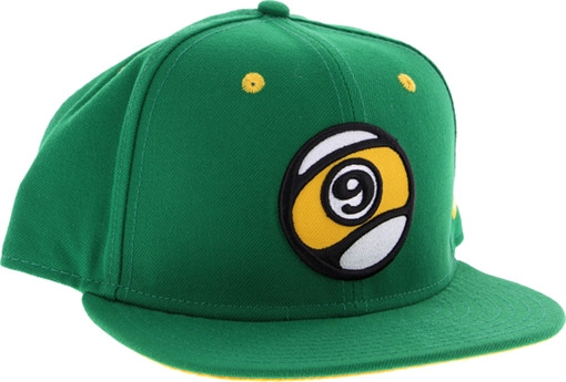 SECTOR 9 9 BALL HAT ADJUSTABLE SNAPBACK-KELLY GREEN