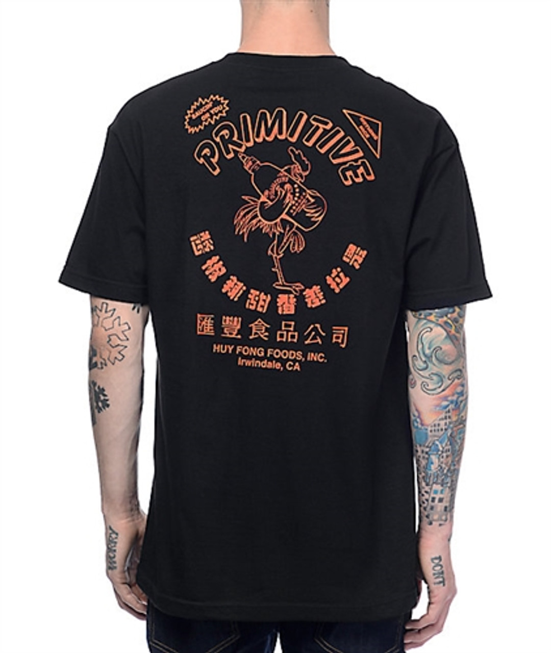 Primitive X Huy Fong Saucy Tee Black