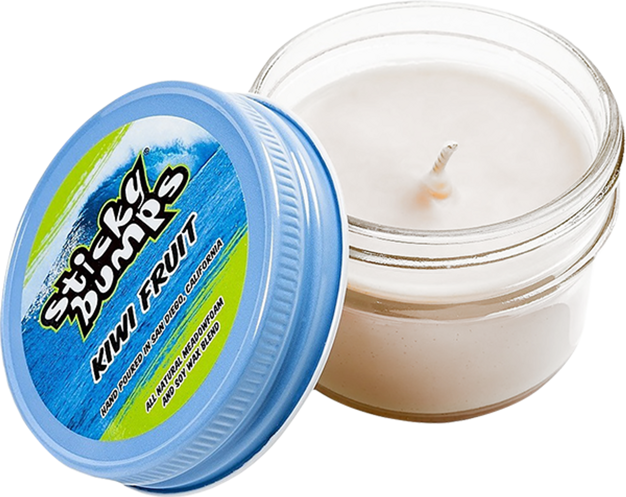 STICKY BUMPS CANDLE 3oz GLASS KIWI FRUIT